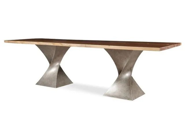 130 Guan. Slab Dining Table - Twist Base