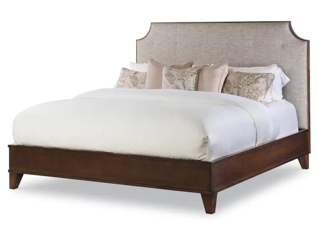 Details Burbank Wood Trim Uph Headboard - Queen 5/0