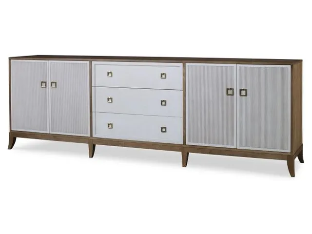Details I Four Door - Three Drawer Low Credenza