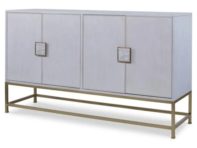 Details I Four Door Tall Credenza With Tray Drawers