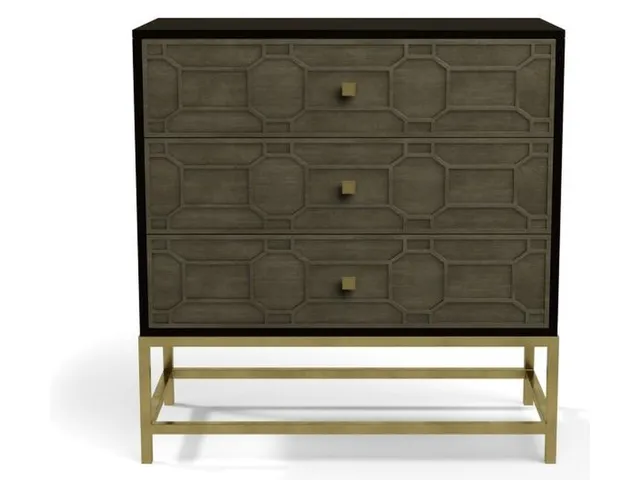 Details I Three Drawer Tall Chest