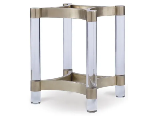 Details Acrylic And Metal Dining Table Base For Glass Top