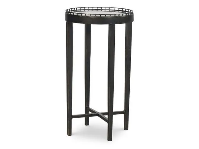Details Logan Round Drink Table - Bronze