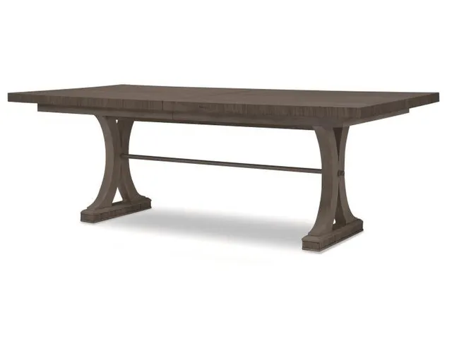 Carlyle Rectangular Oak Dining Table - Mink Grey