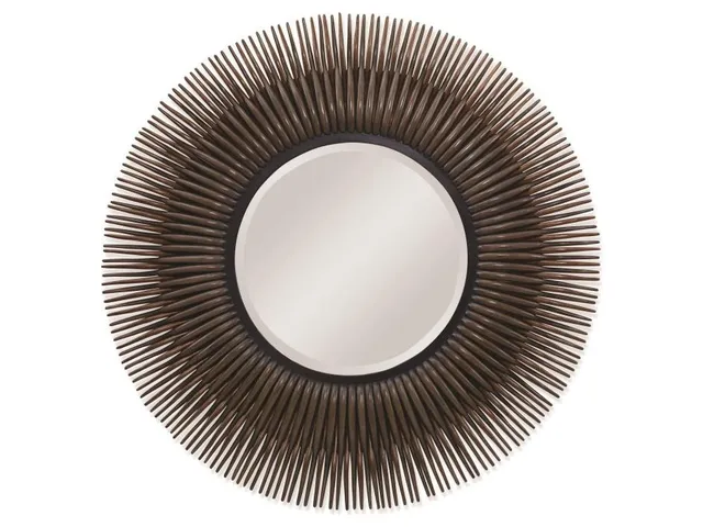 Rattan Burst Mirror