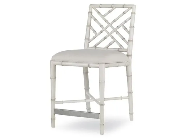 Brighton Counter Stool-Antique White/Flax