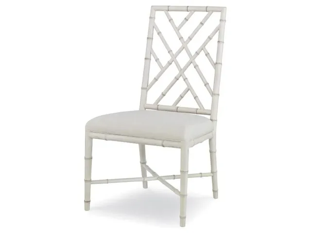 Brighton Side Chair-Antique White/Flax