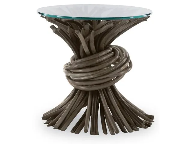 Knot End Table - Grey