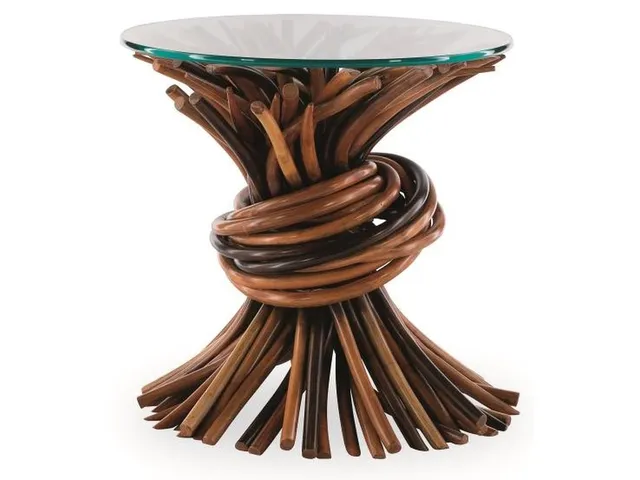 Knot End Table - Natural