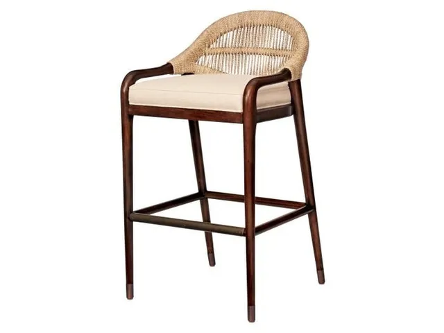 Low Back Bar Stool - Flax