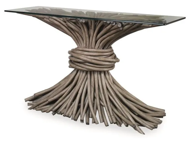 Knot Console Table - Grey