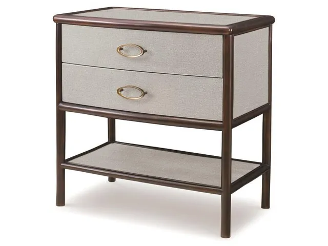 Canvas Nightstand-Dove Grey