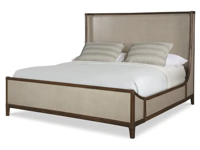 Canvas King Bed-Dove Grey