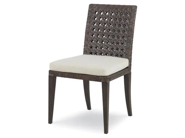 Litchfield Side Chair-Mink Grey/Flax