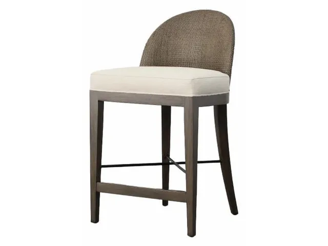 Tybee Counter Stool-Mink Grey/Flax