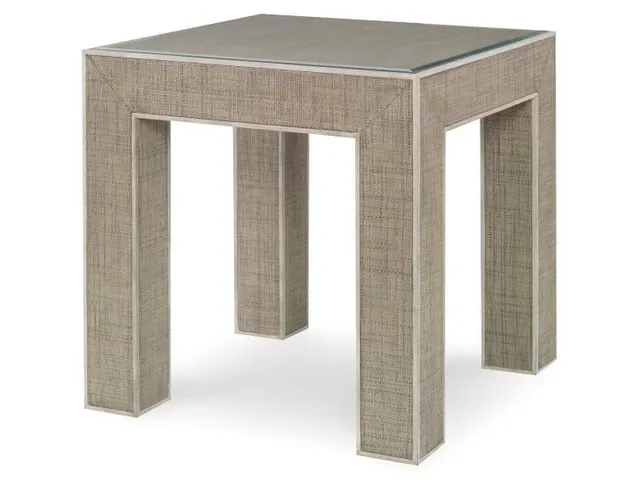 Newport End Table-French Grey/Peninsula