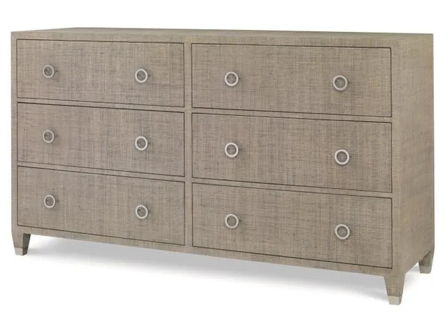 Charleston 6 Drawer Dresser-French Grey