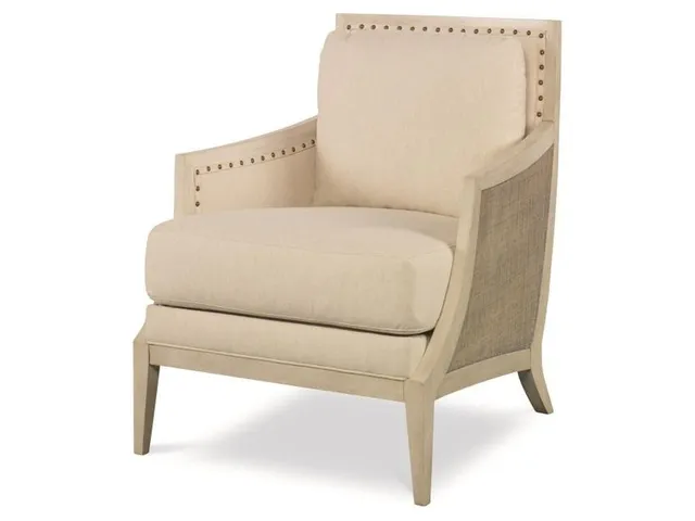 Chesapeake Lounge Chair-French Grey/Pn/Flax