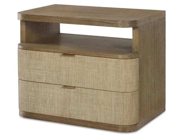 Cruz Two Drawer Large Nightstand