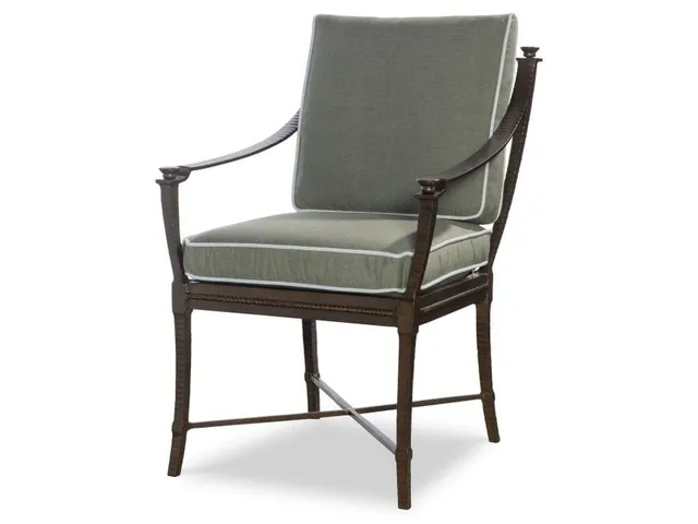Andalusia Metal Back Dining Arm Chair