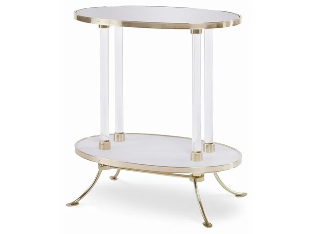 Juliet Cigarette Table With Plain Mirror