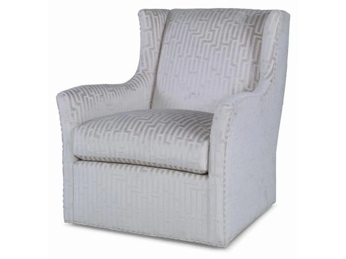 Defoe Leather Swivel Chair - primary view