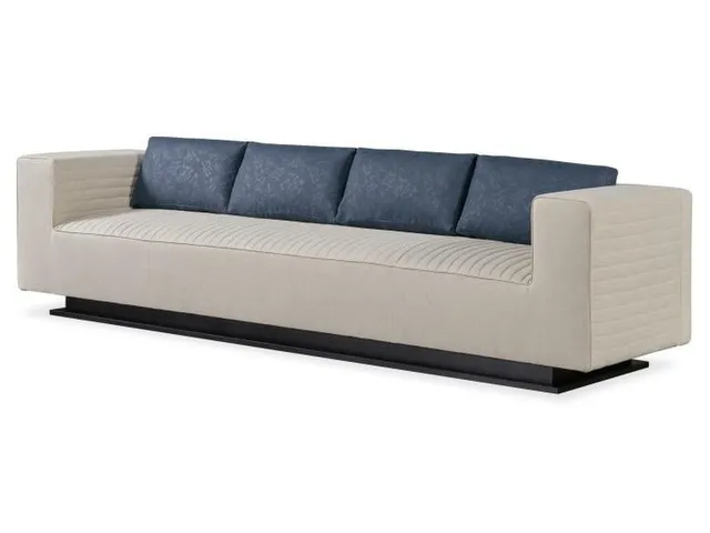 Tatami Large Quilted Sofa - Metal Base