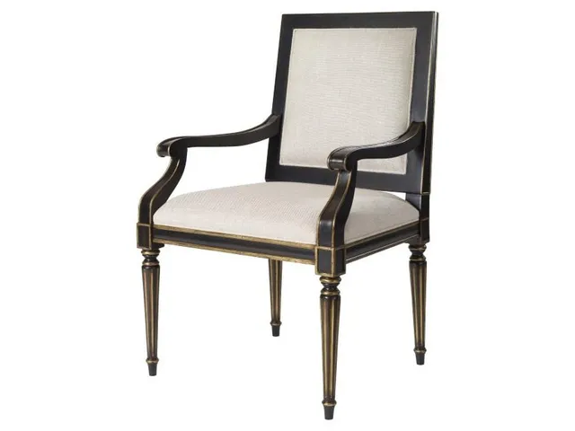 Barrington Arm Chair - Black/Gold