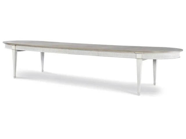 Barrington Dining Table - White/Silver