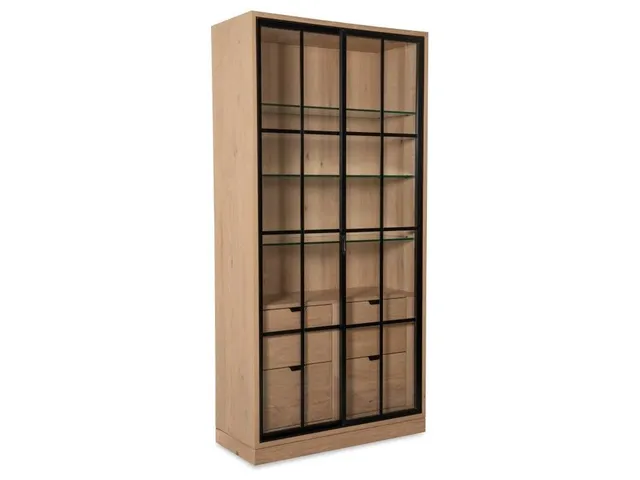 Open Sky Tall Display Cabinet - Natural