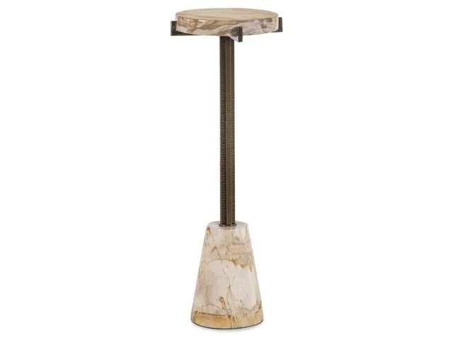 Acme Petrified Wood Drinks Table - Light