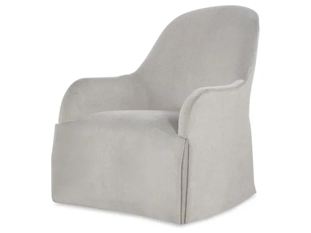 Auguste Skirted Swivel Chair