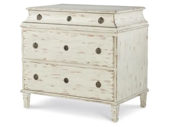 Alexandre I Nightstand - Swedish Scraped Bone