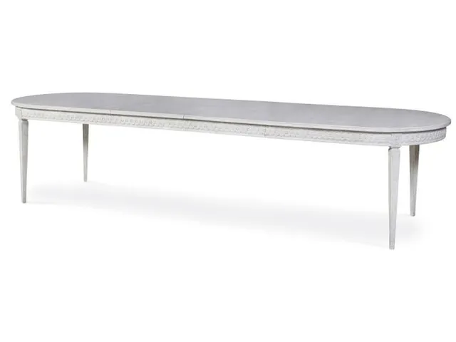 Lutetia Swedish Dining Table - Swedish Rubbed White