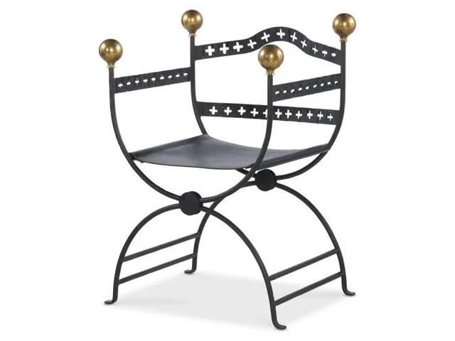 Dante Iron Savonarola Chair