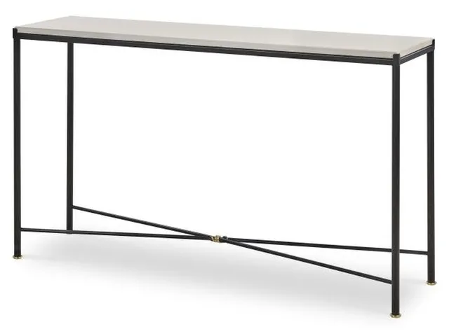 Montmartre Console Table - Iron And Brass Knot