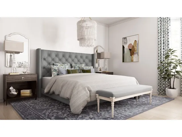 Studio Z Plain or Tufted Noah Bed