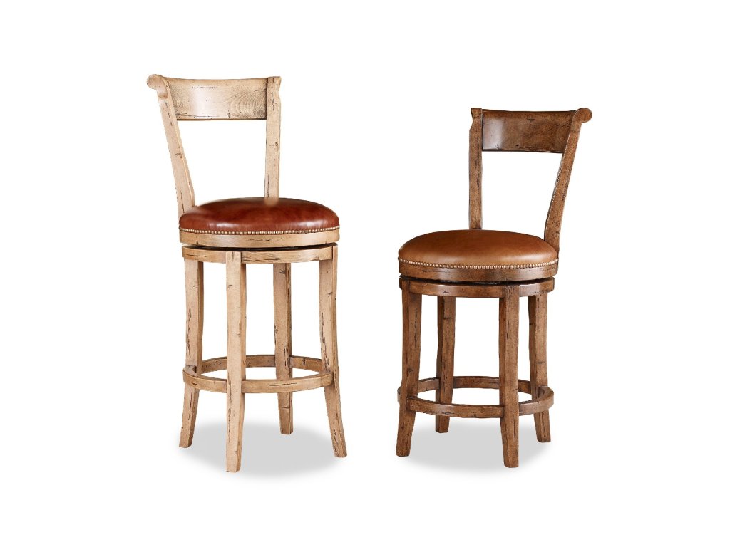 Hartford Upholstered Swivel Barstool - main image
