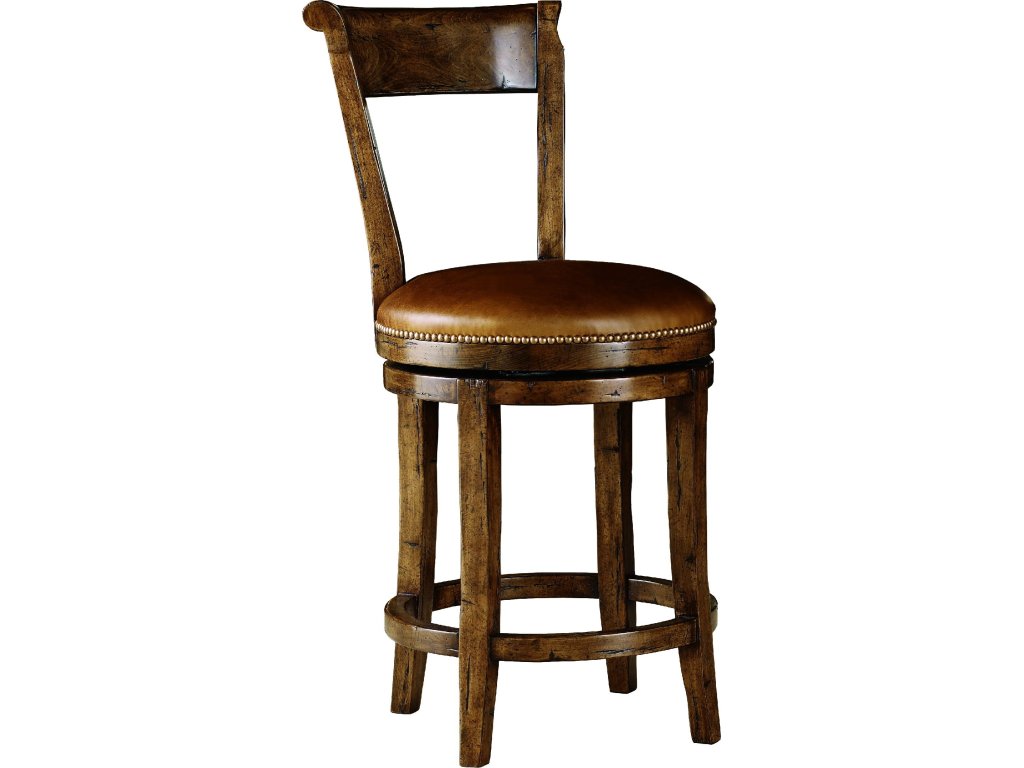 Hartford Upholstered Swivel Barstool - image 1