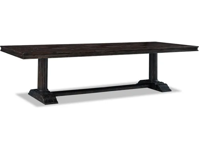 Volterra Pedestal and Trestle Dining Table