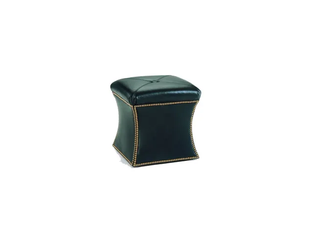 Hourglass Ottoman (Leather)