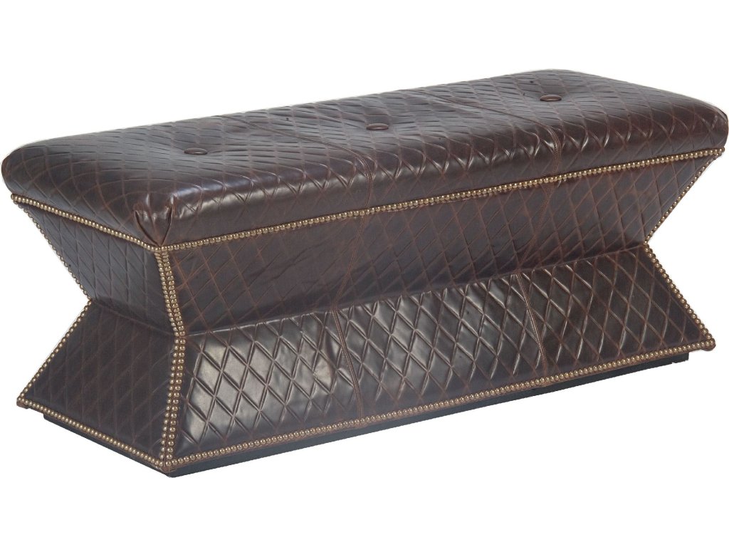 Faceted Bench (Leather) - main image