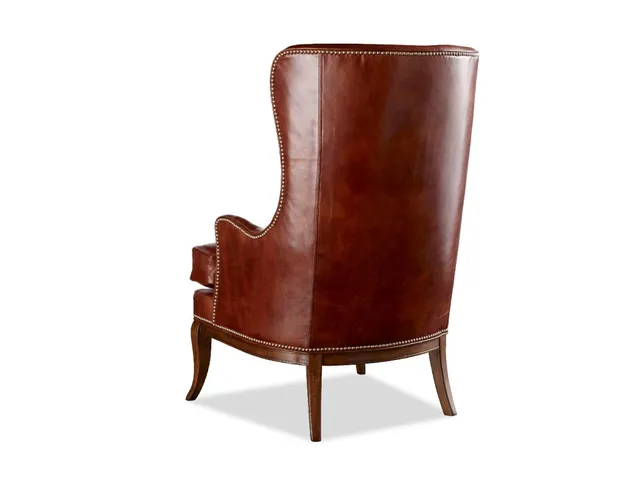 Sherman Wing Chair (Leather) - Alternative View