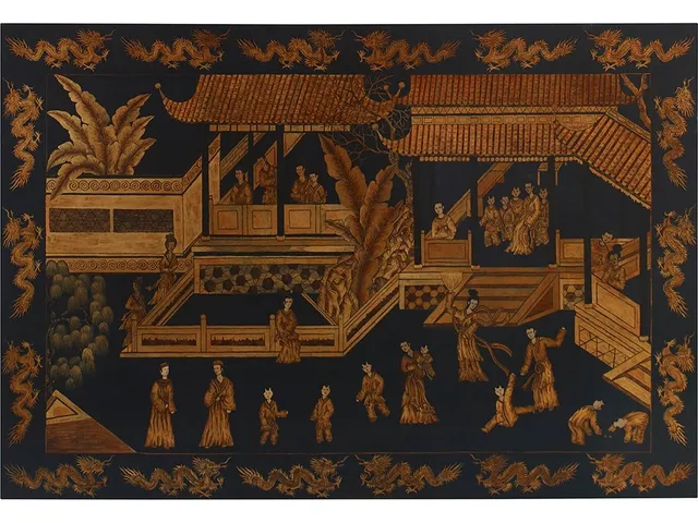 Larkspur Chinoiserie Cocktail Table - Alternative View
