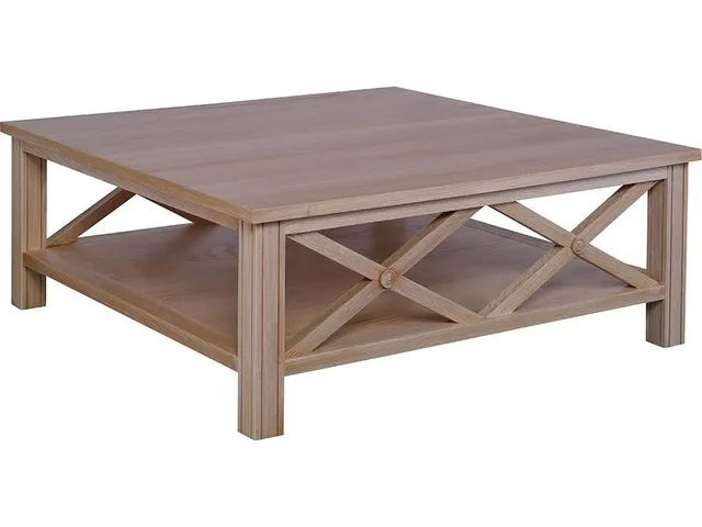 Boxwood Square Wood Top Cocktail Table