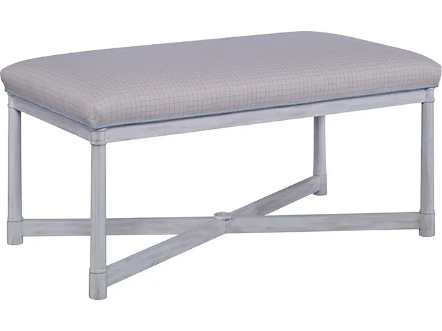Boxwood Rectangular Upholstered Top Ottoman