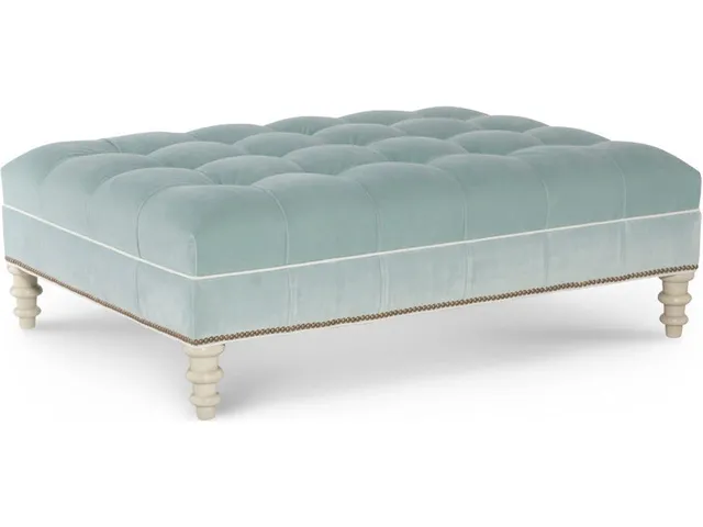 Library Rectangular Tufted Ottoman