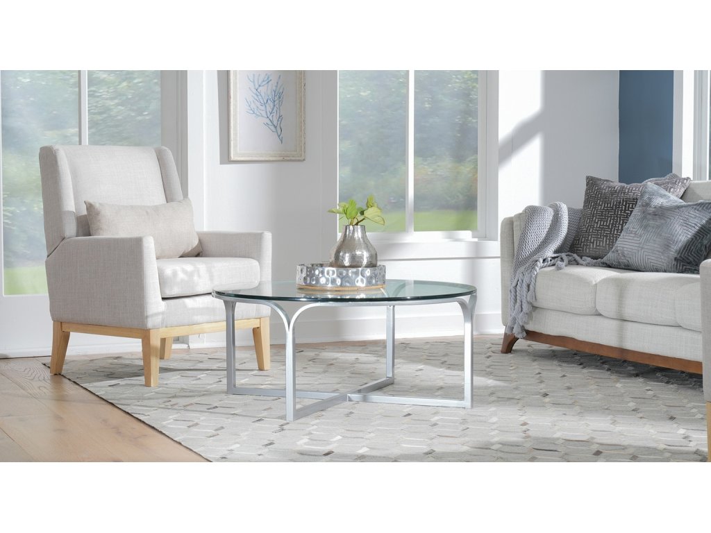Wave 48" Round Cocktail Table - image 3