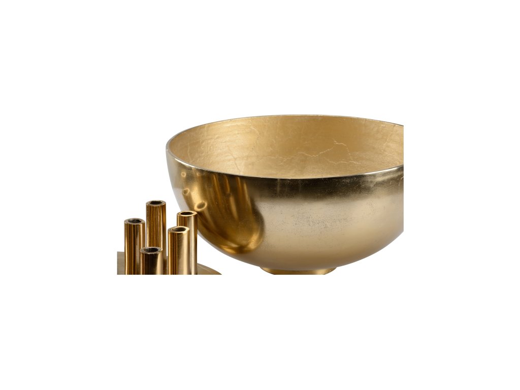 Fluted Brass Vase - image 1