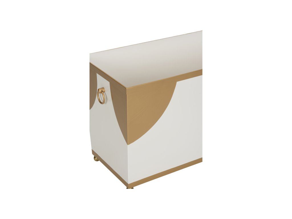 Plais Planter Wide - White/Gold - image 1
